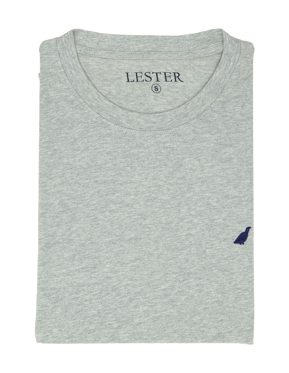 Camiseta lavada perdiz bordada Gris