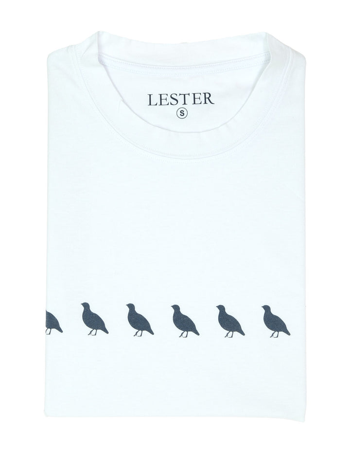 Camiseta lavada perdices Blanco