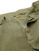 Pantalón lino cuerda Verde