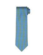 Corbata nudo cuadro Azul/verde