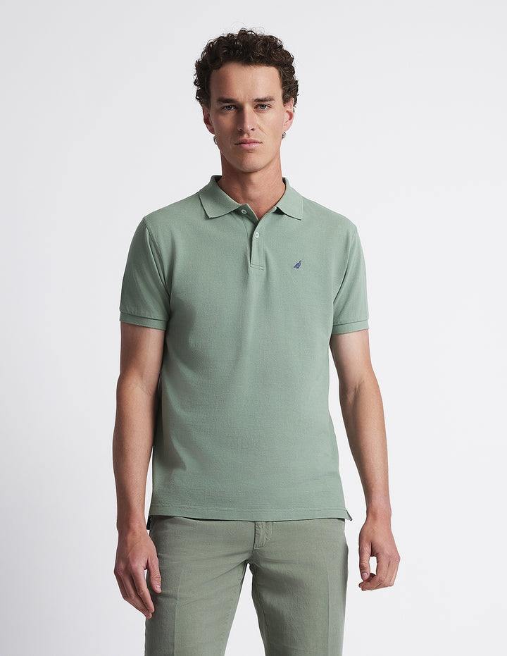 Polo pique manga corta Verde claro