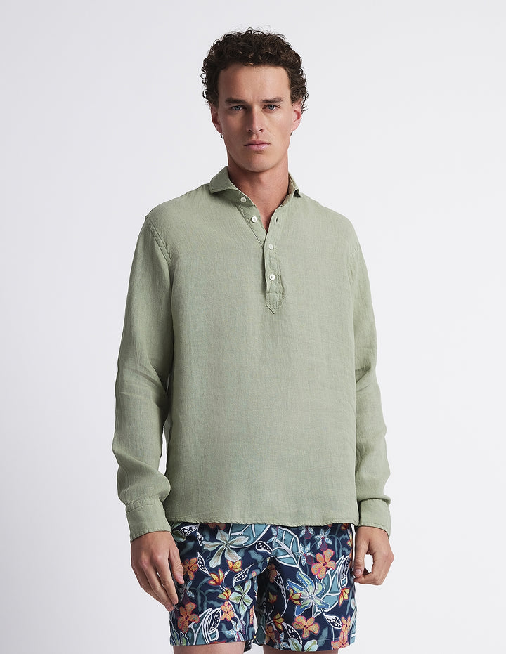 Polera lino Verde claro