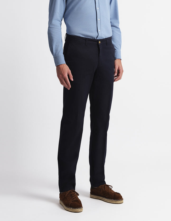 Pantalón canvas tencel Azul oscuro