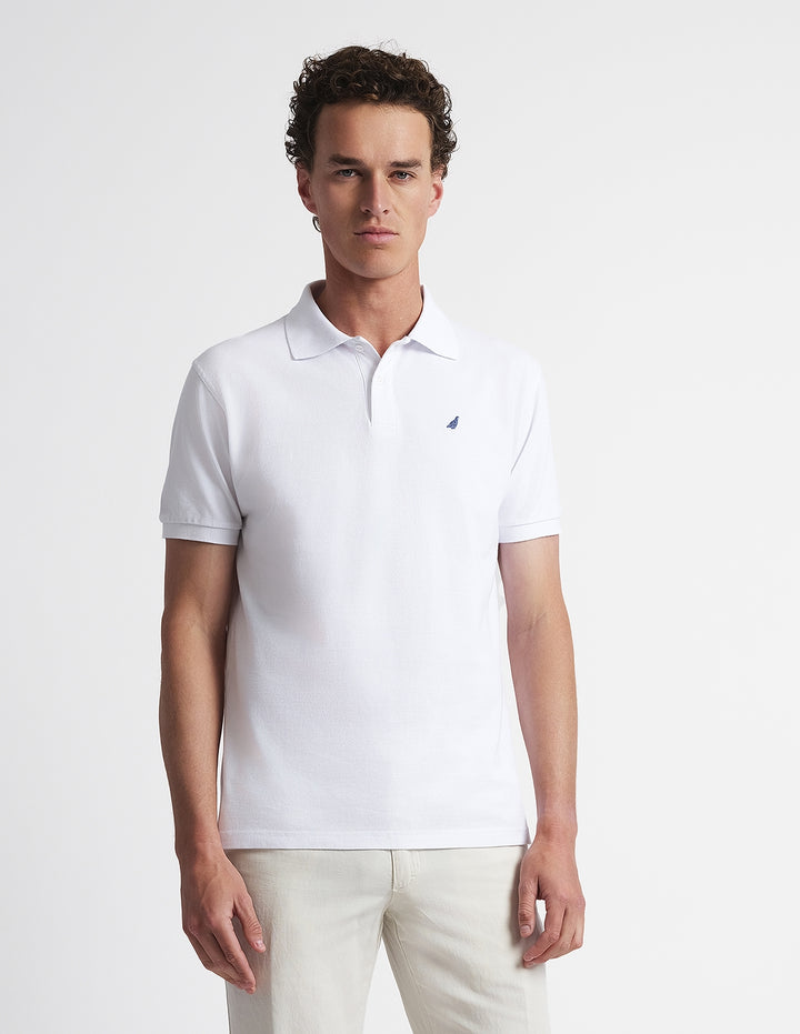 Polo pique manga corta Blanco