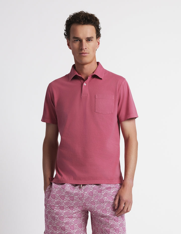 Traje de baño flores blancas Rosa
