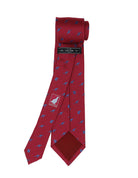 Corbata koala-canguro Burdeos/azul