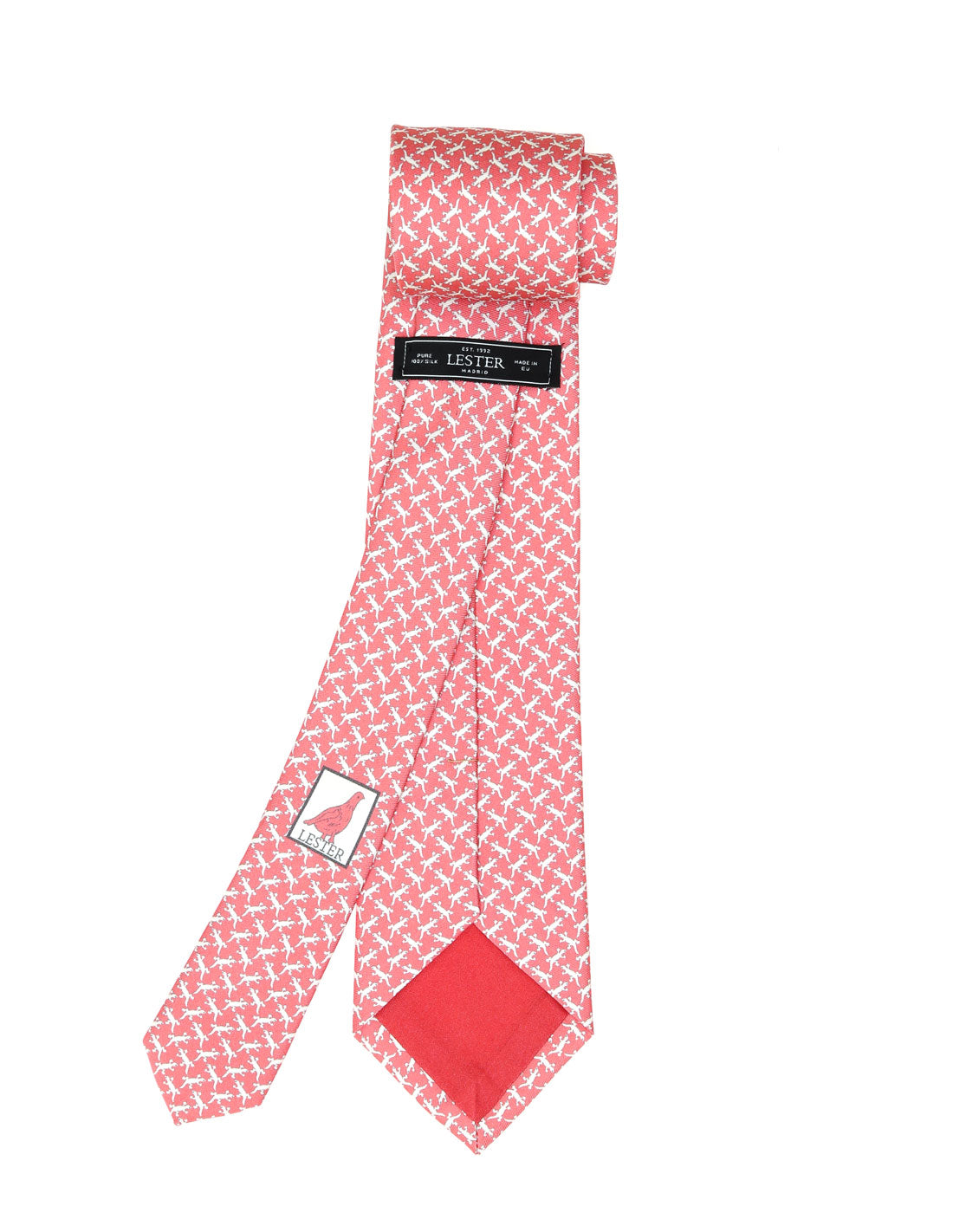Corbata salamandra Rosa/blanco