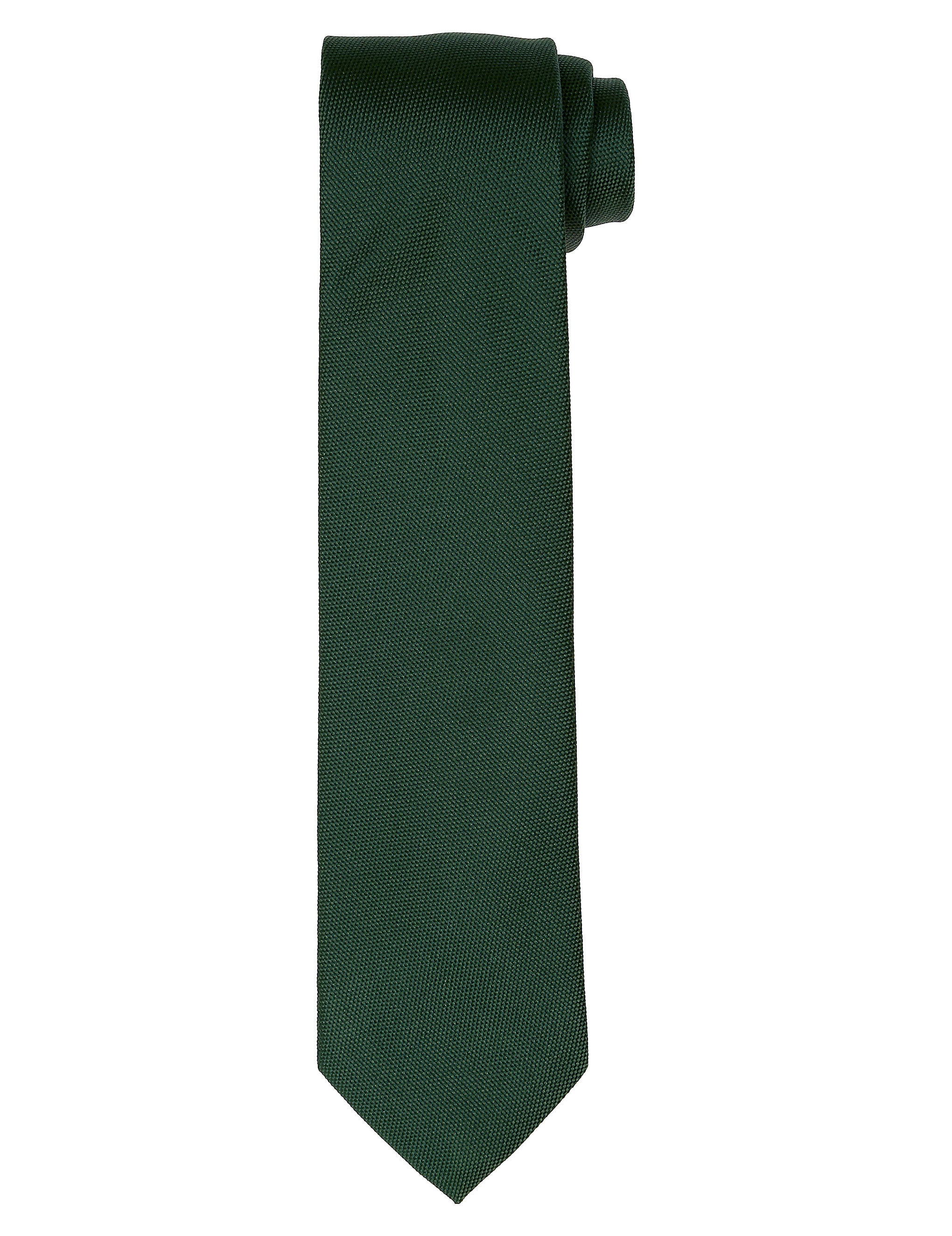 Corbata liso clasico ii Verde oscuro
