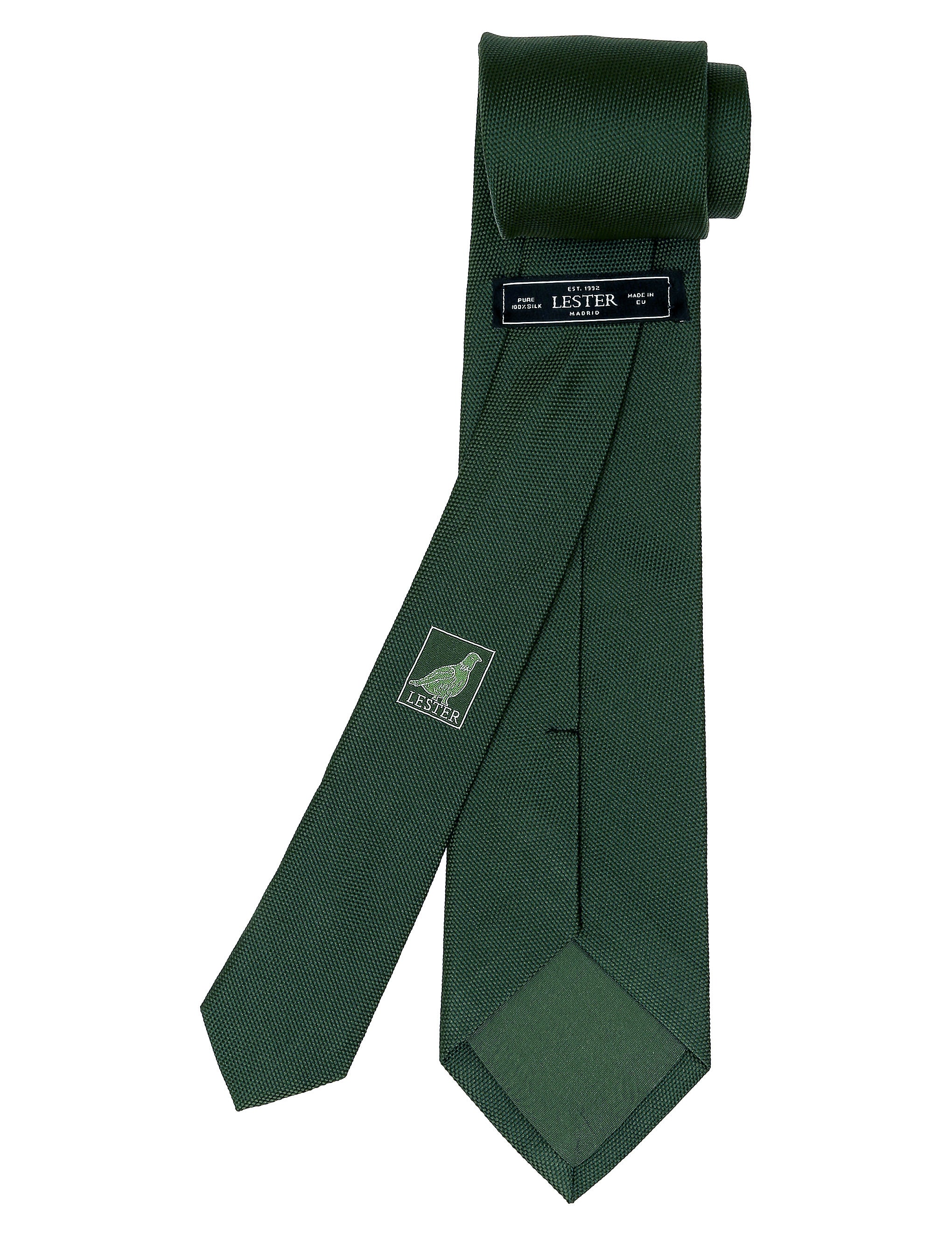 Corbata liso clasico ii Verde oscuro