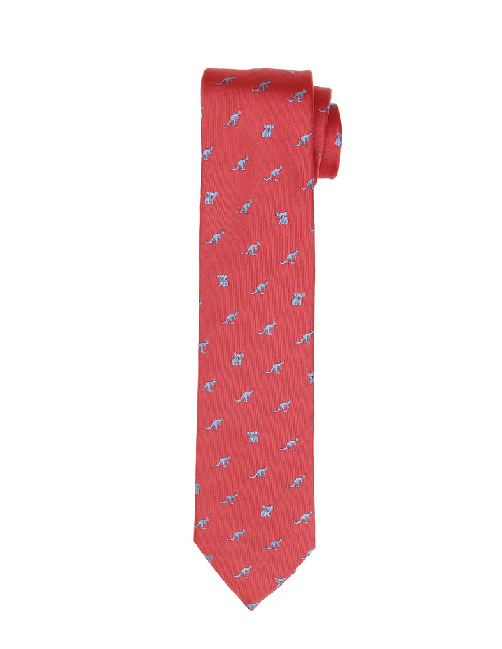 Corbata koala-canguro Rosa/azul