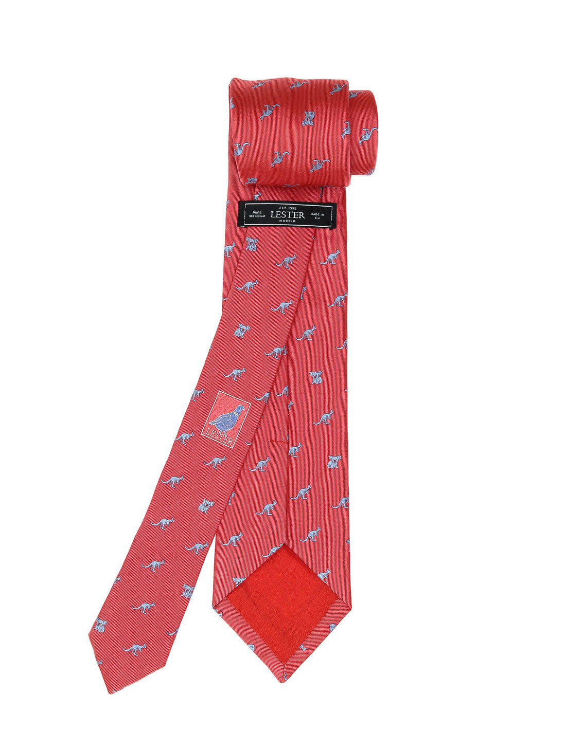 Corbata koala-canguro Rosa/azul