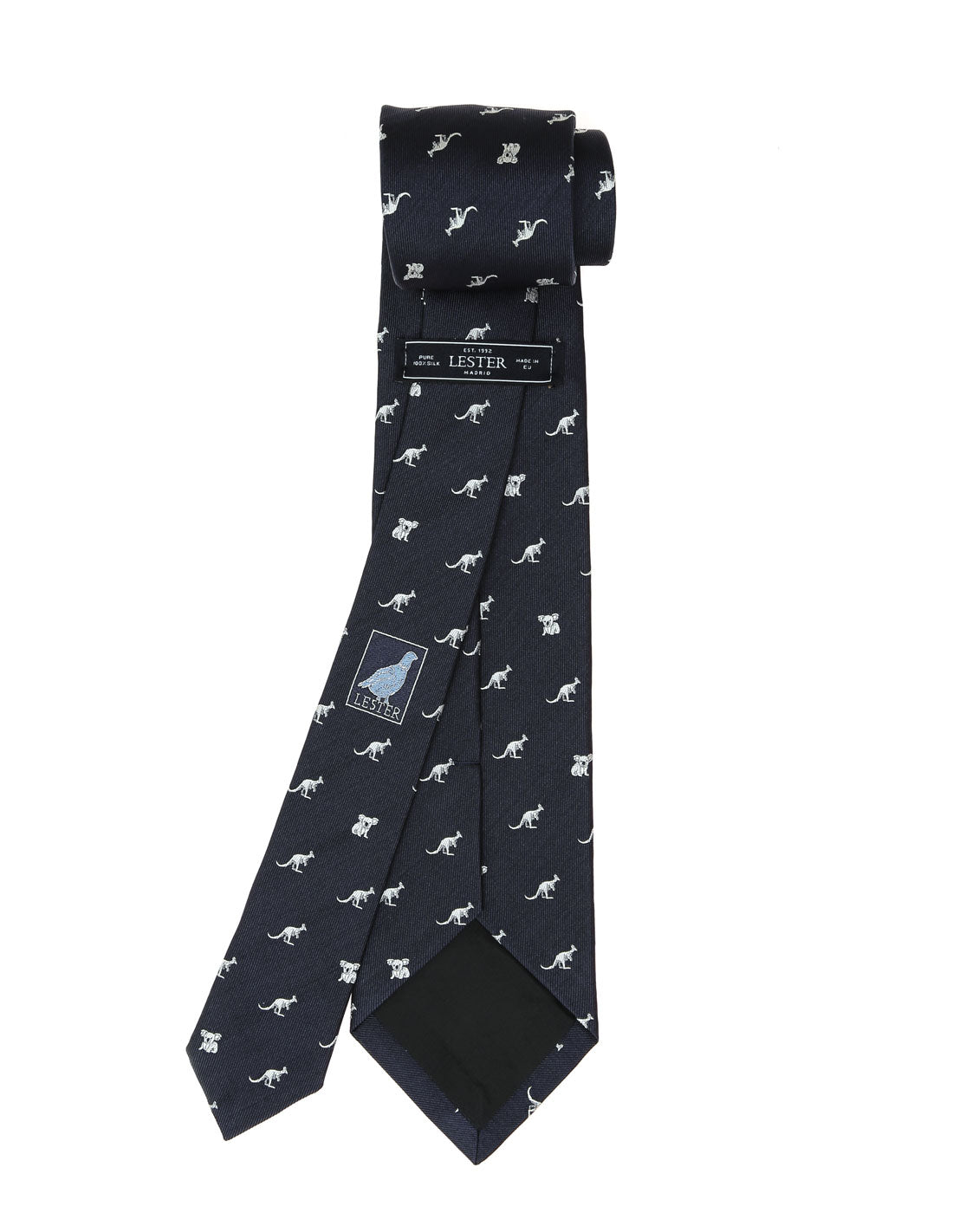 Corbata koala-canguro Azul/blanco