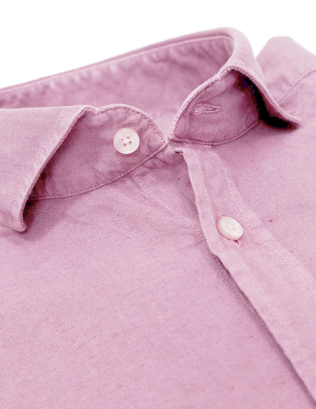 Camisa lino algodón lavada Rosa