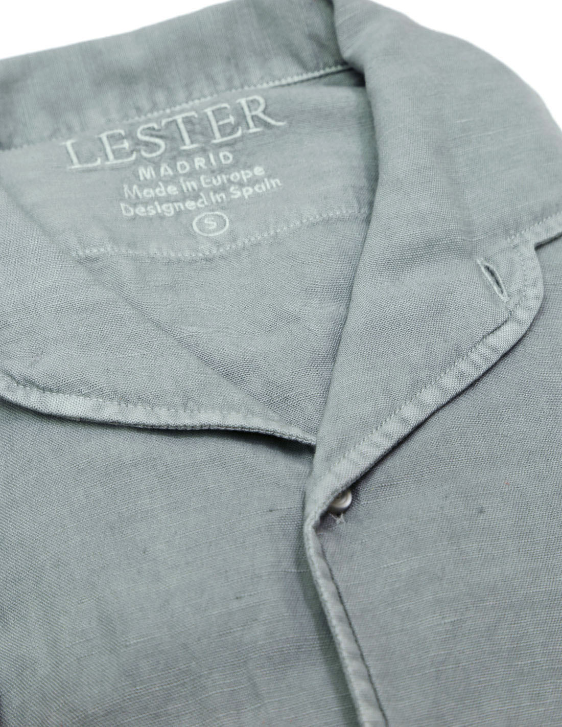Camisa lino algodón m/c Kaki