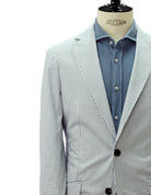 Chaqueta seersucker Azul