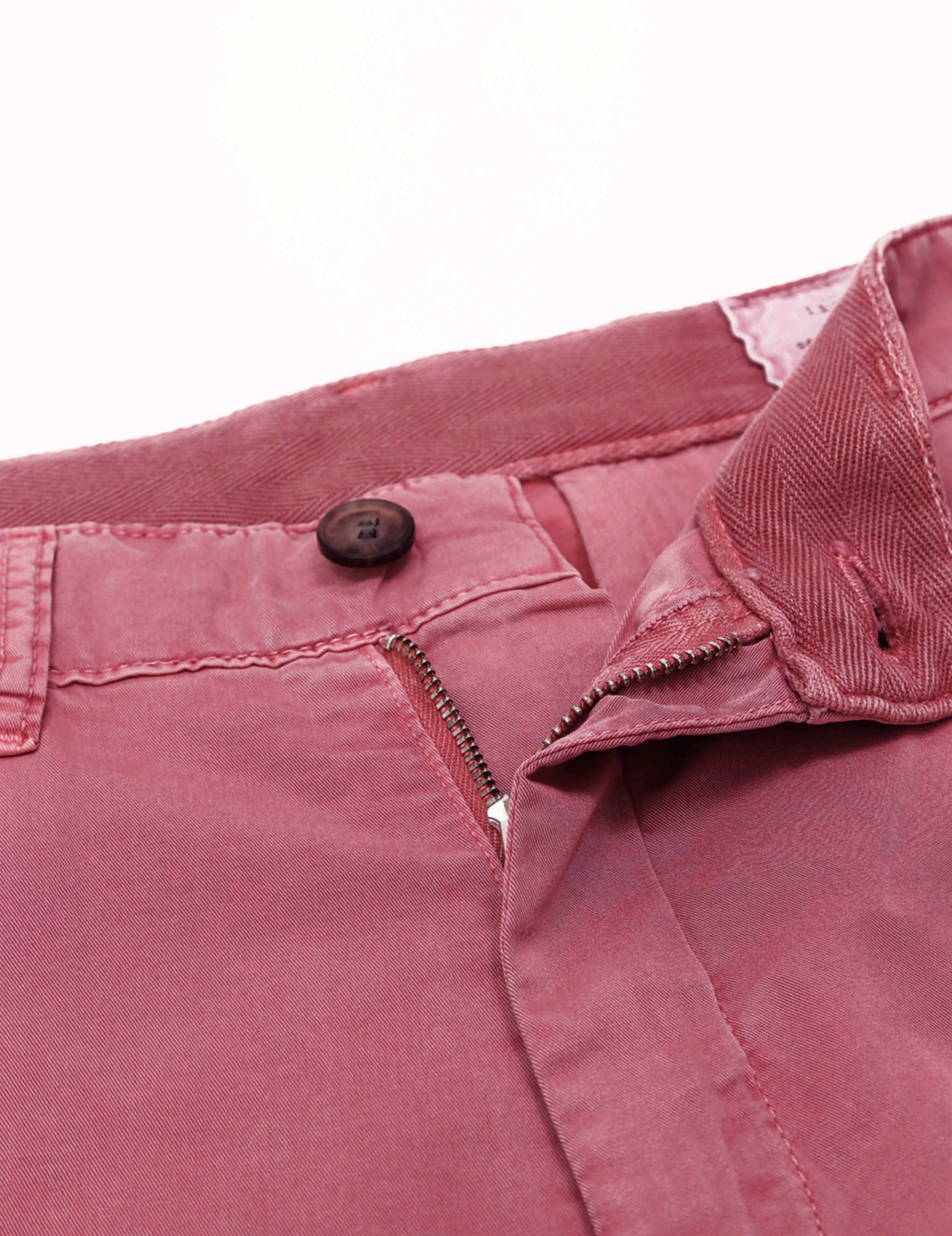 Pantalón chino popelin Fresa