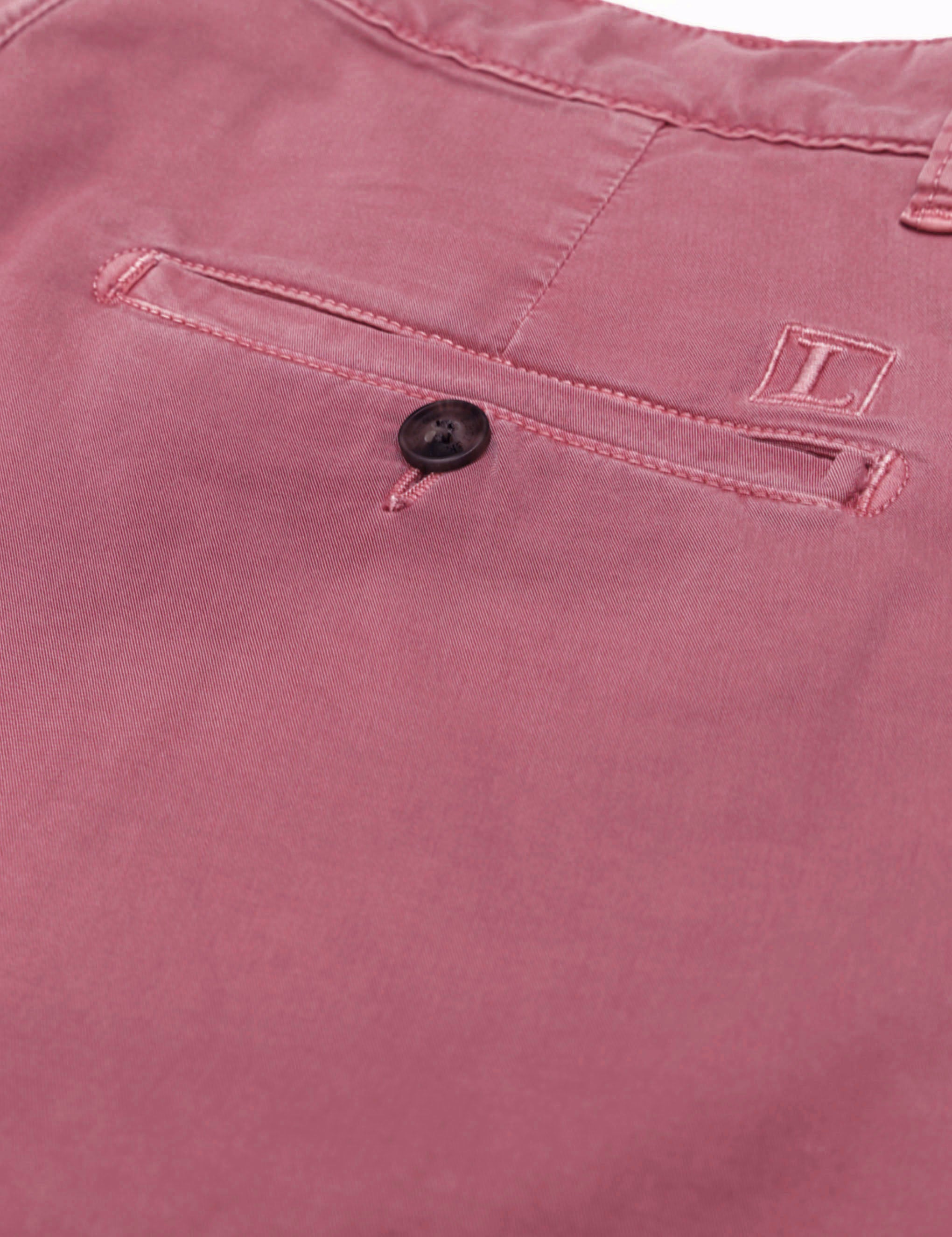 Pantalón chino popelin Fresa