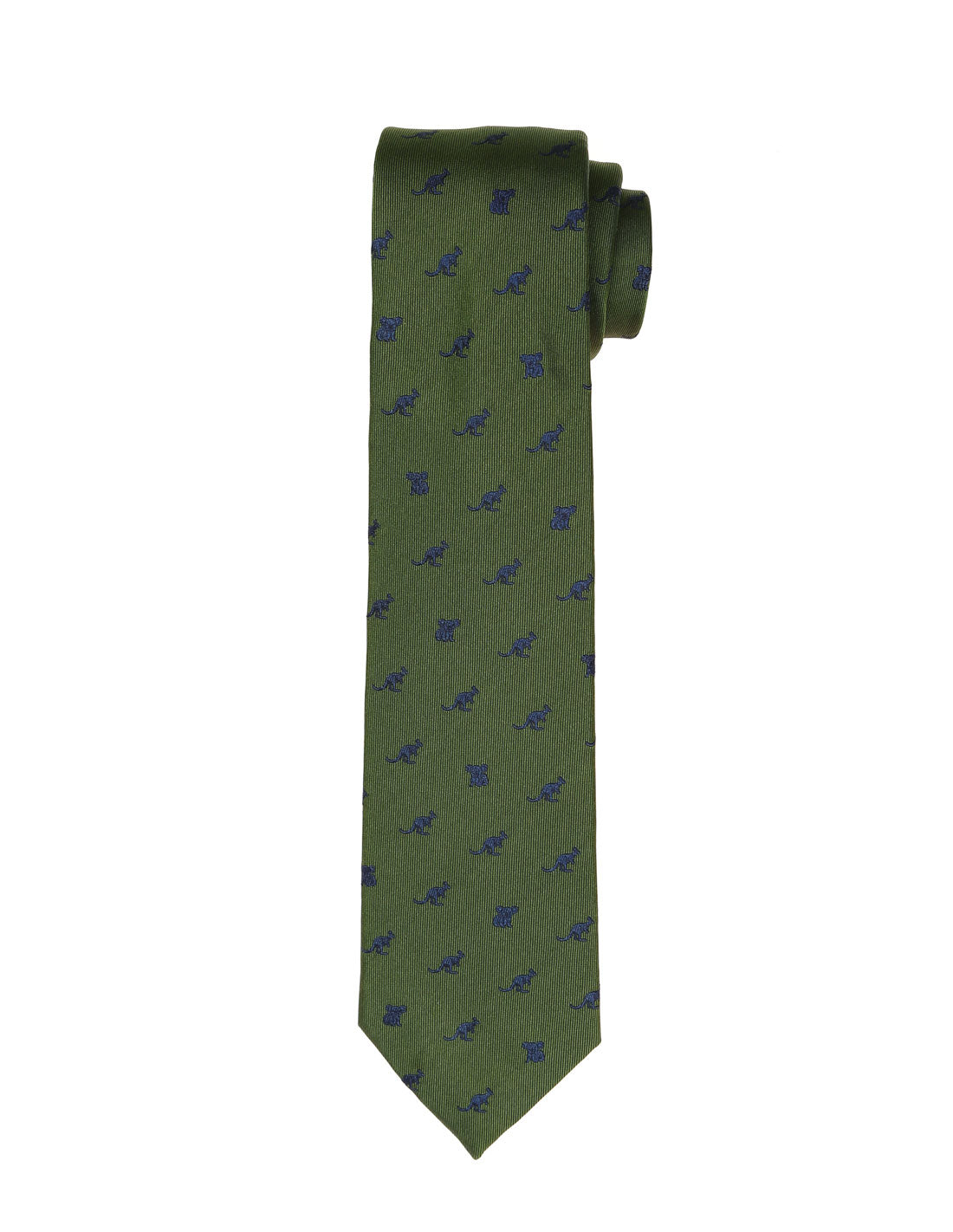 Corbata koala-canguro Verde/azul