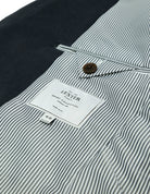Chaqueta lino tencel lavada Azul