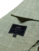 Chaqueta lino principe de gales Verde