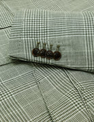 Chaqueta lino principe de gales Verde