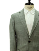 Chaqueta lino principe de gales Verde