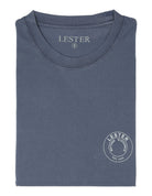 Camiseta lavada circulo Azul