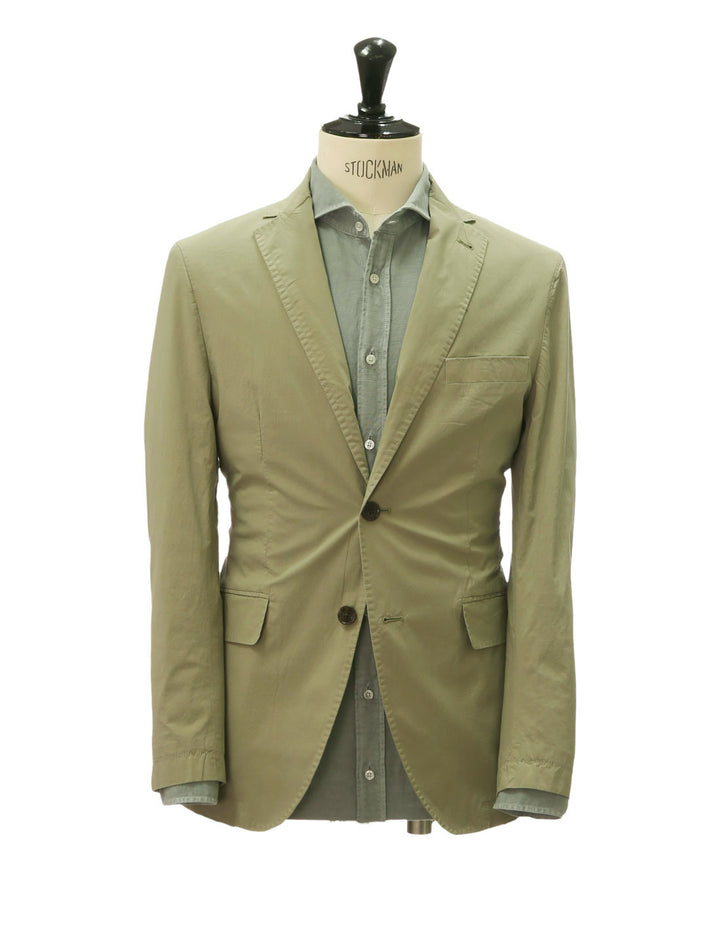 Chaqueta popelin lavada Verde