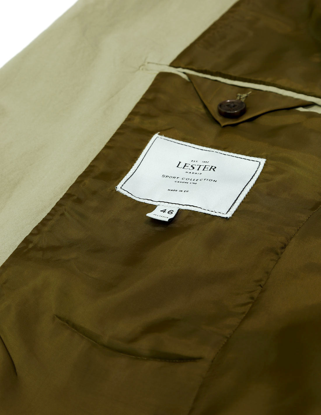 Chaqueta popelin lavada Verde