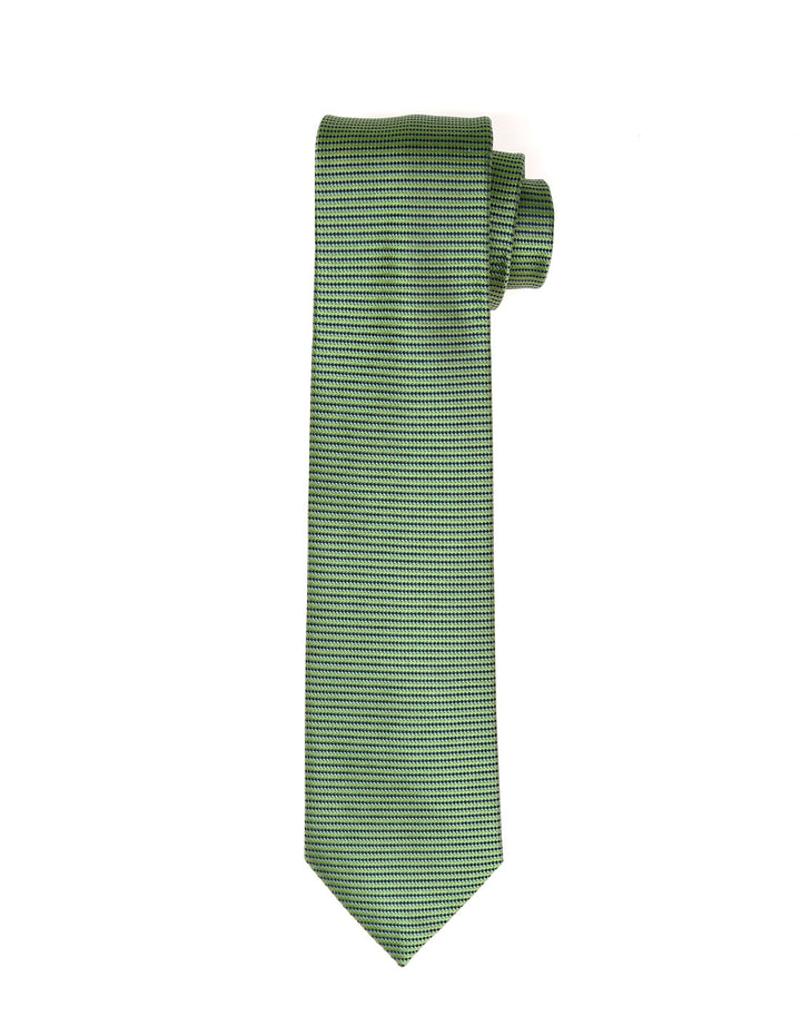 Corbata raya falsa Verde/azul
