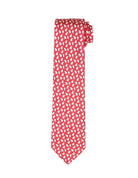 Corbata elefantes Rojo/blanco