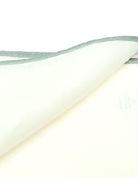 Pañuelo bolsillo lino blanco Verde