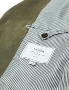 Chaqueta lino tencel lavada Verde