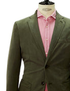 Chaqueta lino tencel lavada Verde