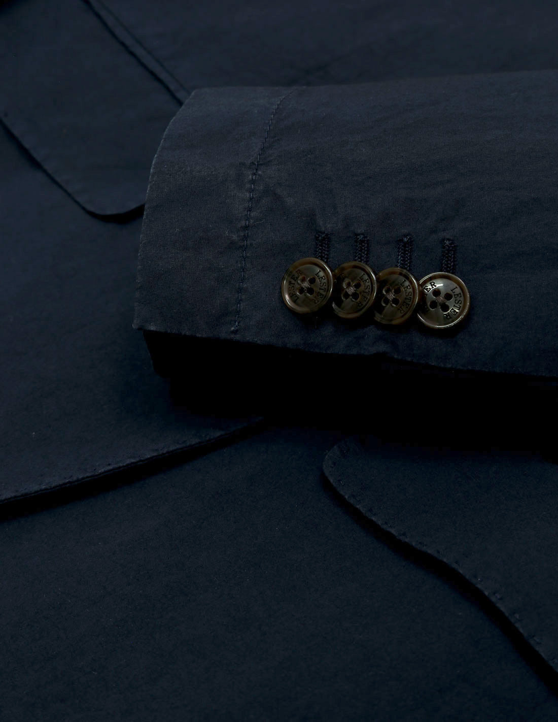 Chaqueta popelin lavada Azul