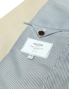 Chaqueta lino tencel lavada Beige