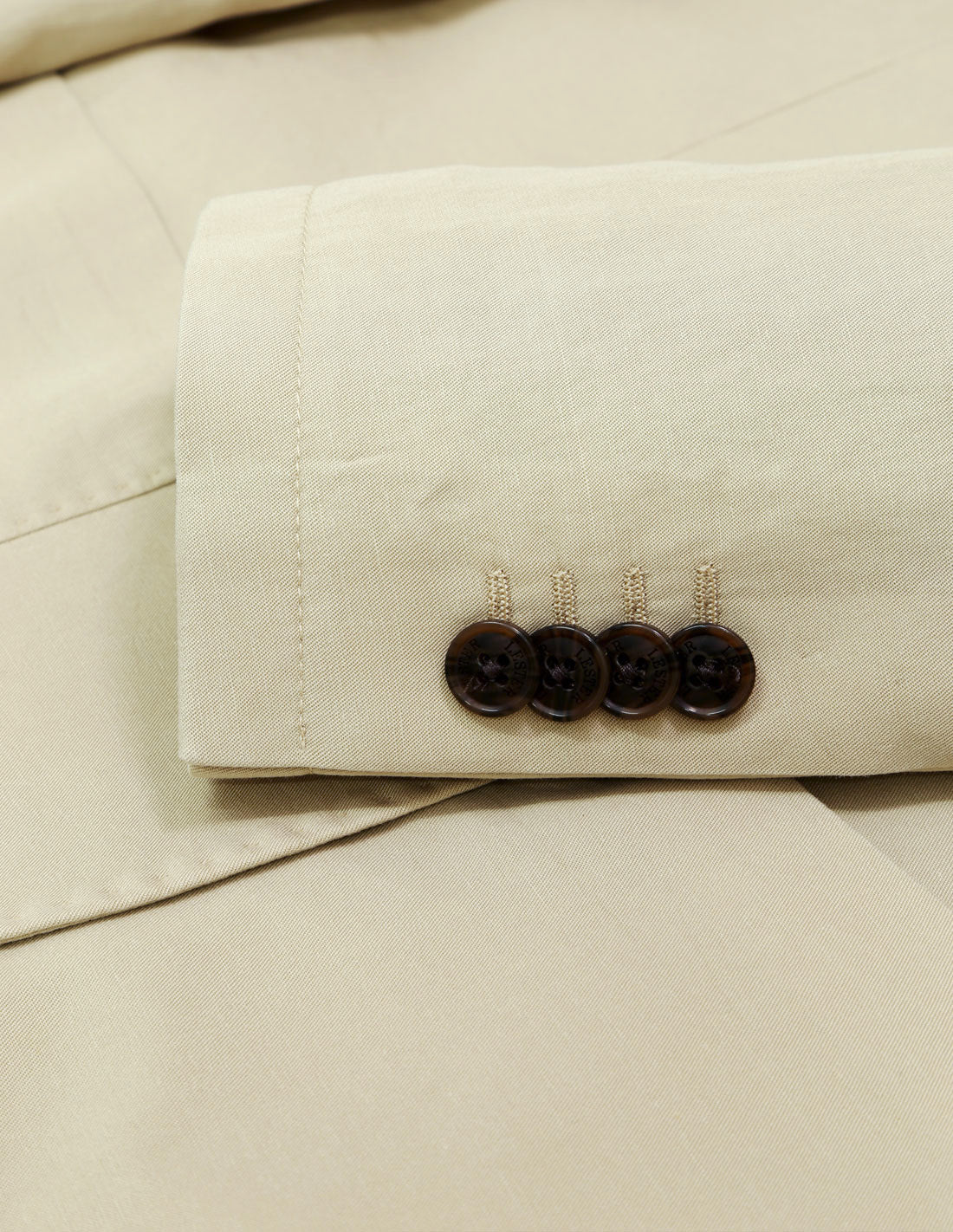 Chaqueta lino tencel lavada Beige