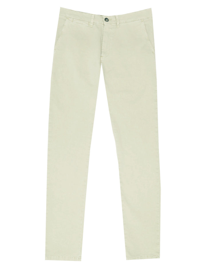 Pantalón chino satén lavado Hielo