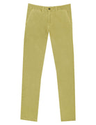 Pantalón chino sarga lavado Amarillo