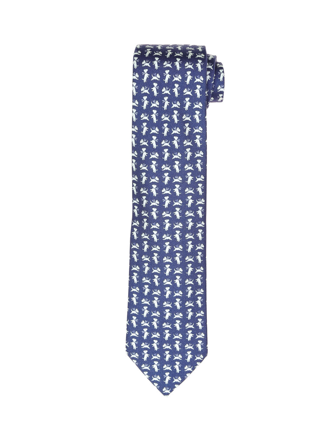 Corbata perro con lazo Azul/azul