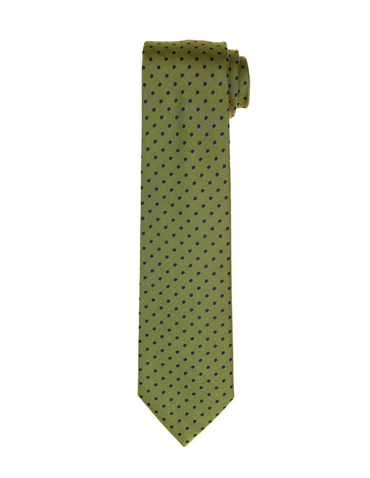 Corbata lunares i Verde/azul