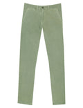 Pantalón chino sarga lavado Verde claro