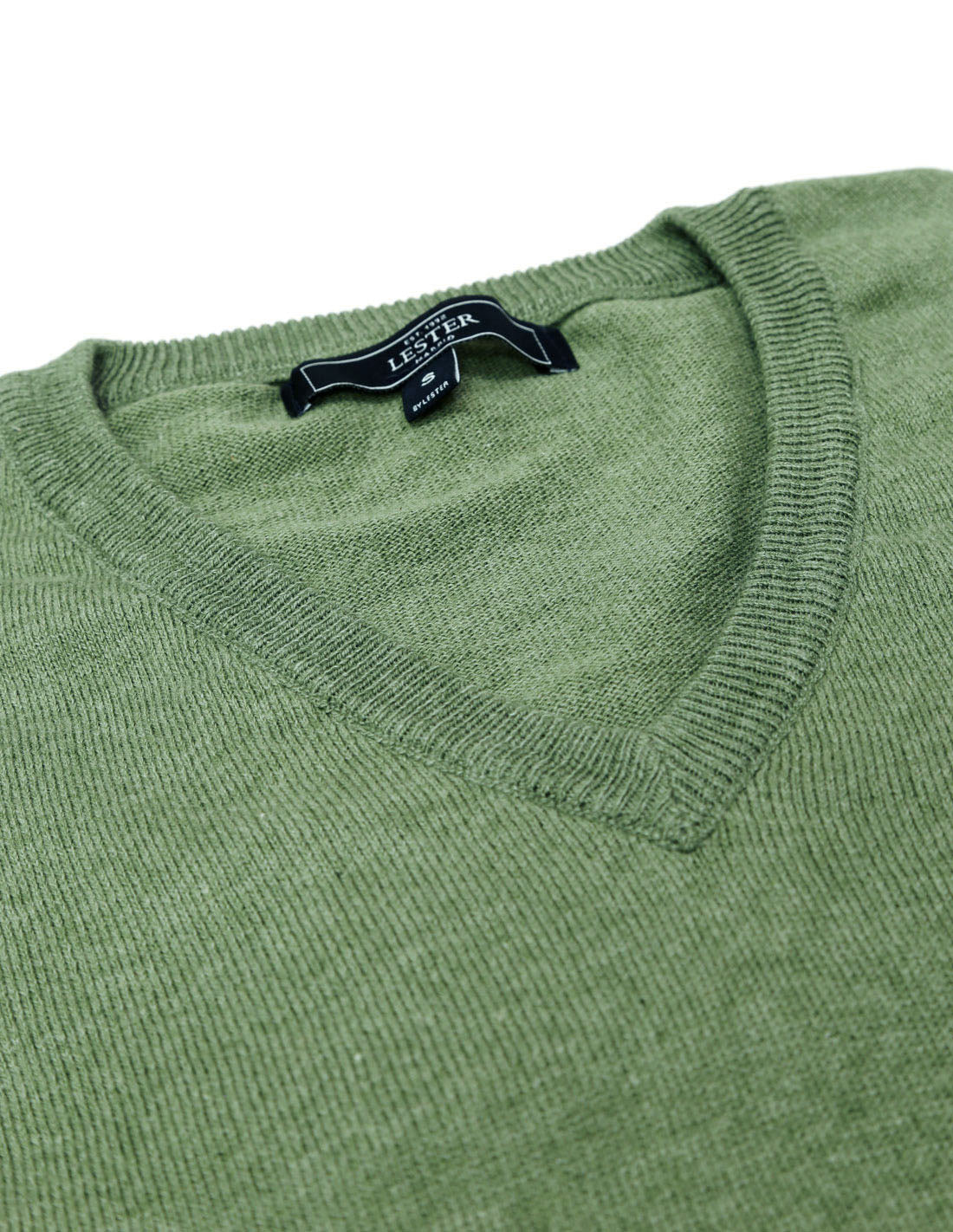 Jersey pico algodón Verde medio