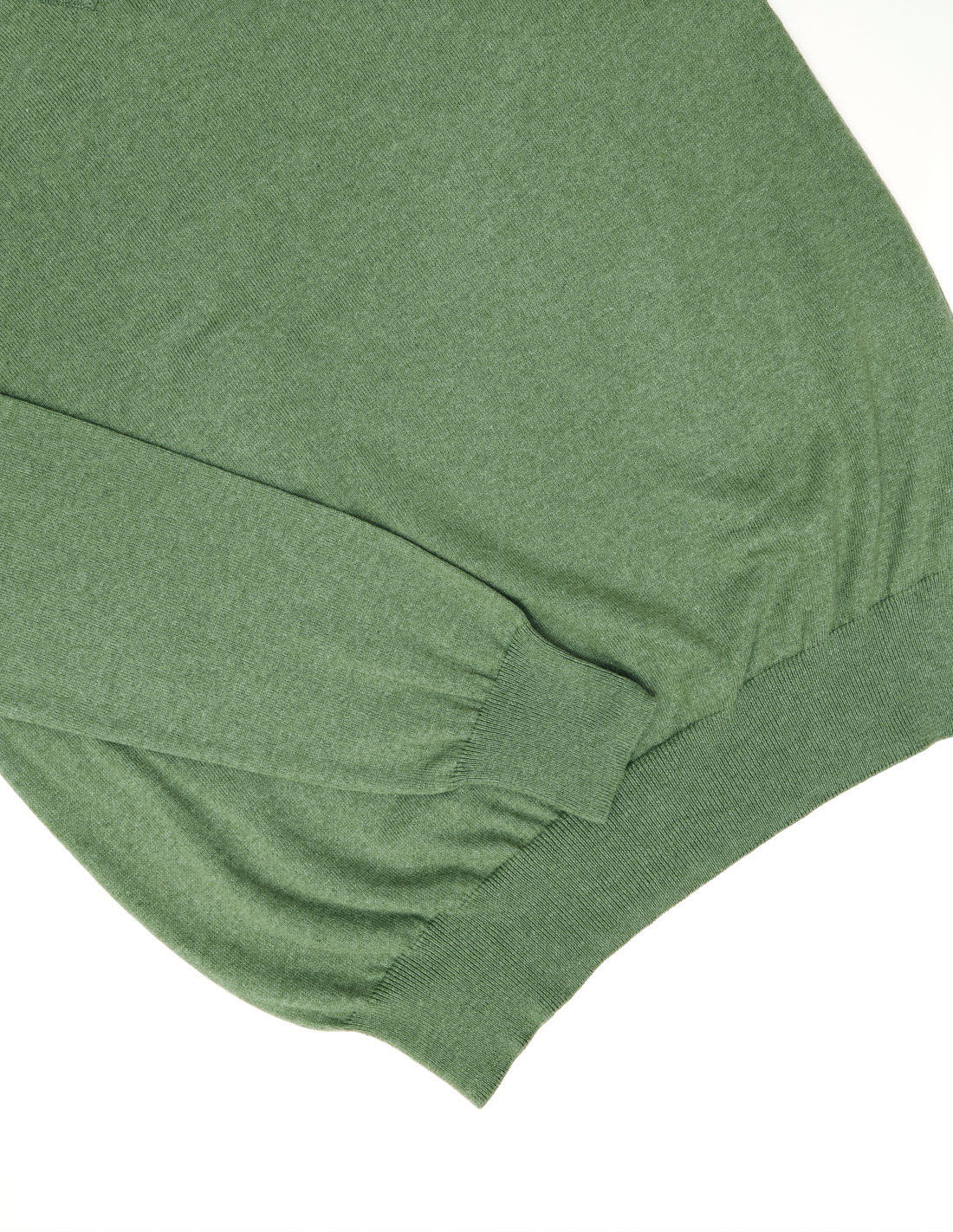 Jersey pico algodón Verde medio