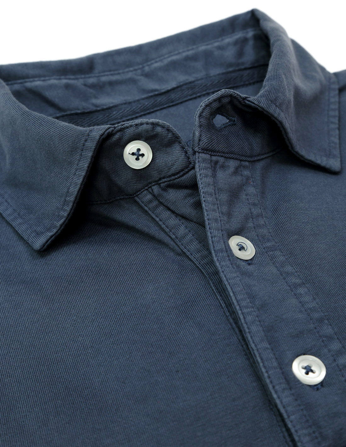 Polo jersey manga larga Azul oscuro