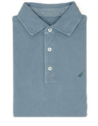 Polo pique manga larga Azul oscuro