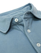 Polo pique manga larga Azul oscuro