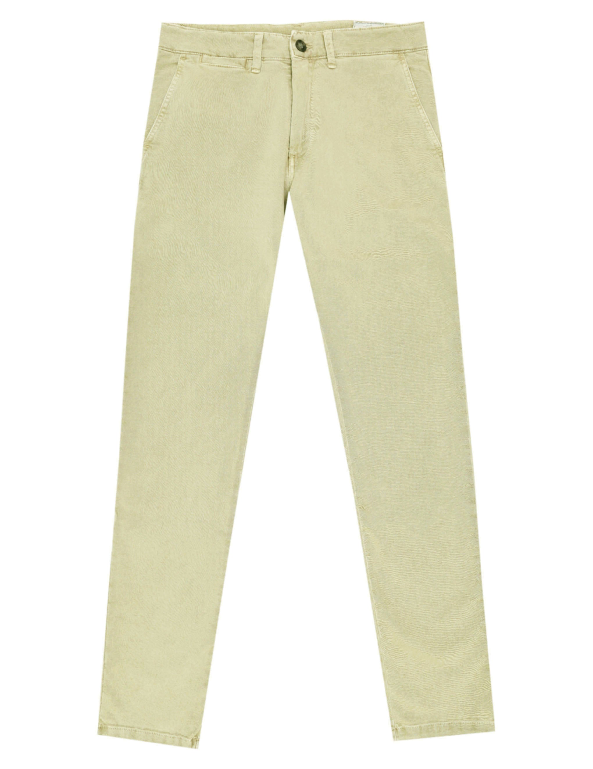 Pantalón chino sarga lavado Beige