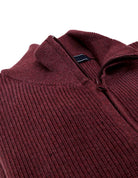 Jersey cremallera algodón Berenjena
