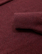 Jersey cremallera algodón Berenjena